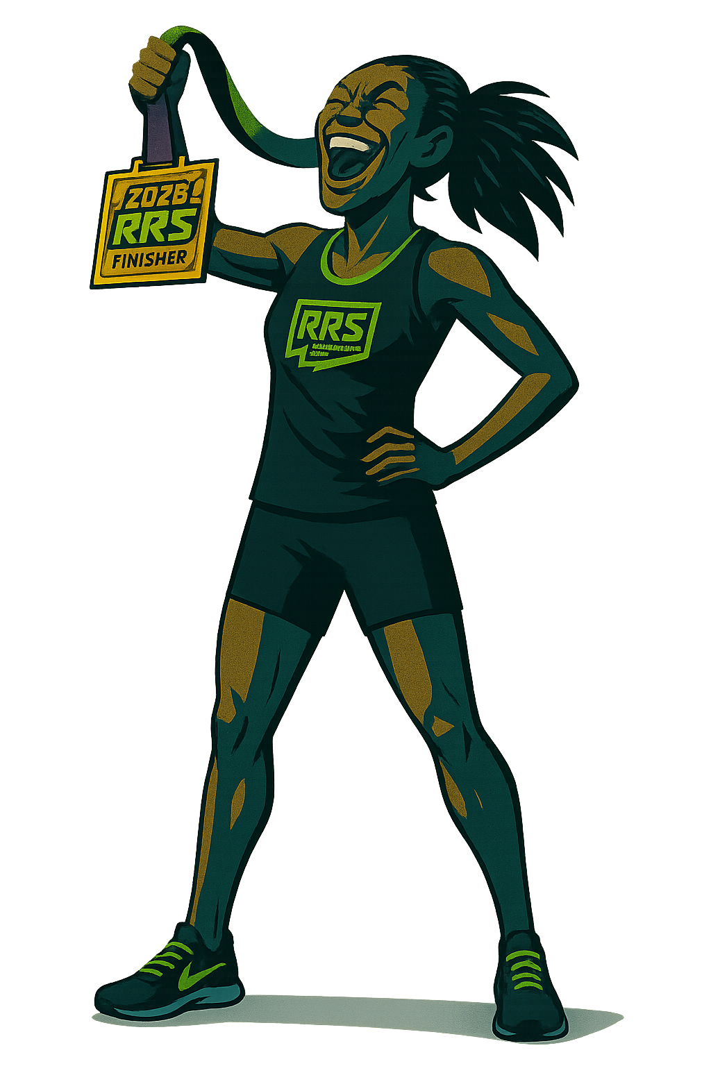 Runner with Medal